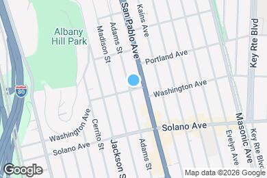 Map image of the property - 1023 Washington Ave