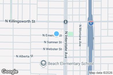 Map image of the property - 1606 N Emerson St