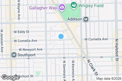 Map image of the property - 1105 W Cornelia Ave