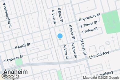 Map image of the property - 318 N Vine St