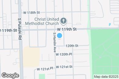 Map image of the property - 11937 S Hamlin Ave