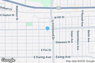 Map image of the property - 1938 E Calvert St