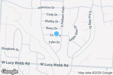 Map image of the property - 1605 Cove Dr