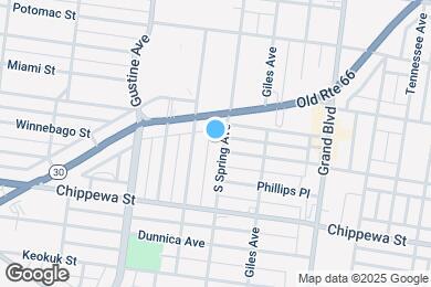 Map image of the property - 3631#B South Spring Avenue, 63116; #702517...