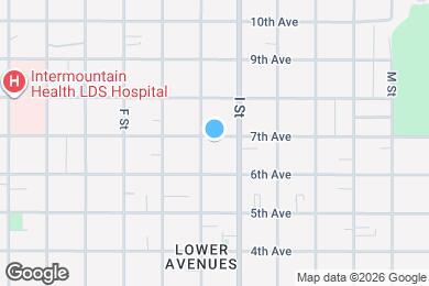 Map image of the property - 564 E 7th Ave