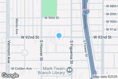 Map image of the property - 554 W 92nd St