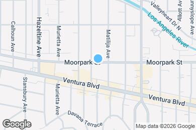 Map image of the property - 13846 Moorpark St