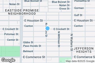 Map image of the property - 1804 E Crockett St