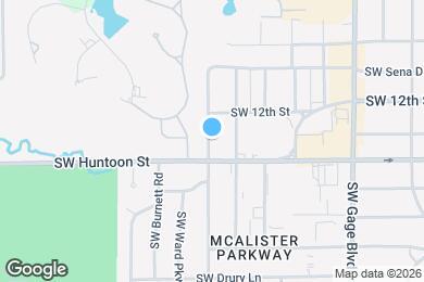 Map image of the property - 1234 SW McAlister Ave