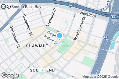 Map image of the property - 231 Shawmut Ave