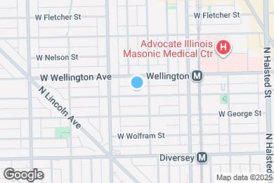 Map image of the property - 1116 W Oakdale Ave