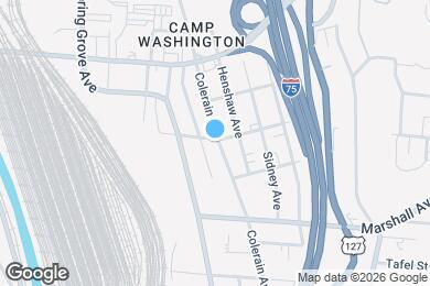 Map image of the property - 2873 Colerain Ave