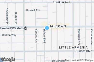 Map image of the property - 1640 N Hobart Blvd