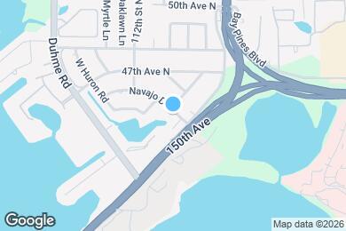 Map image of the property - 10814 Navajo Dr, St Petersburg, FL 33708