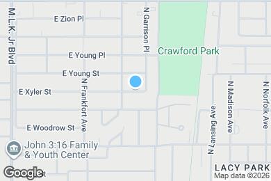 Map image of the property - 619 E Xyler St