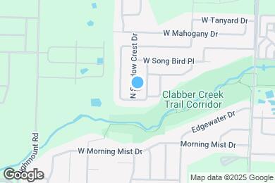 Map image of the property - 2584 N Shadow Crest Dr