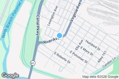 Map image of the property - 1313 Virginia Ave