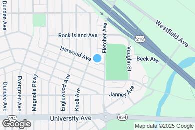 Map image of the property - 115 Harwood Ave