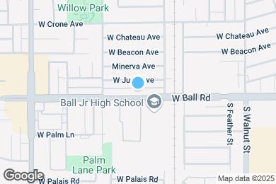 Map image of the property - 1551 W Ball Rd