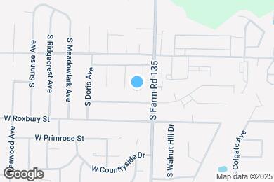Map image of the property - 3497 S Christy Ct