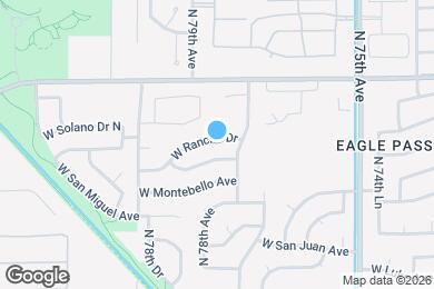 Map image of the property - 7721 W Rancho Dr