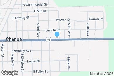 Map image of the property - 721 E Cemetery Ave