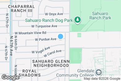 Map image of the property - 6325 W Purdue Ave