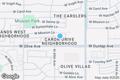 Map image of the property - 4424 W Caron St