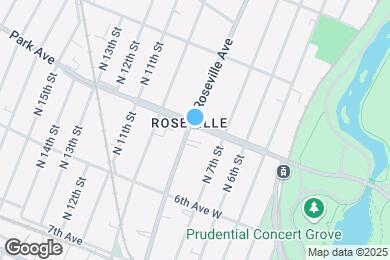 Map image of the property - 261 Roseville Ave