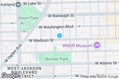Map image of the property - 1344 W Madison St