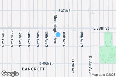 Map image of the property - 3829 Bloomington Ave