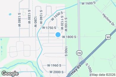 Map image of the property - 1153 W 1820 S