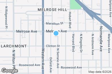 Map image of the property - 641 N Serrano Ave