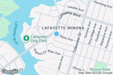 Map image of the property - 1439 Moultrie Ave