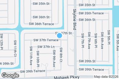 Map image of the property - 829 SW 37th Ter