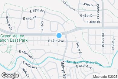 Map image of the property - 20905 E 47th Ave