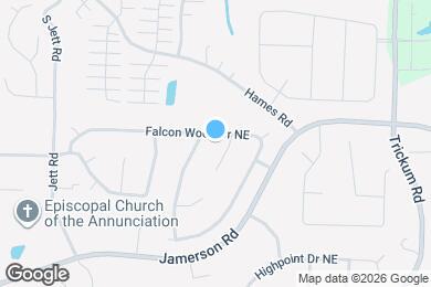Map image of the property - 1882 Falcon Wood Dr NE