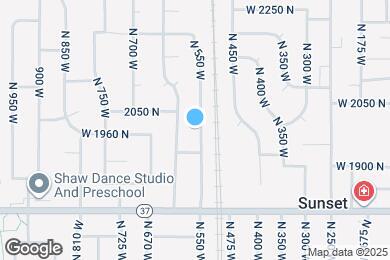 Map image of the property - 1991 W 550 N
