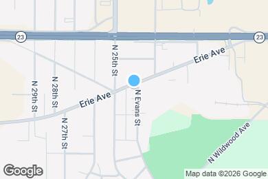 Map image of the property - 2403 Erie Ave