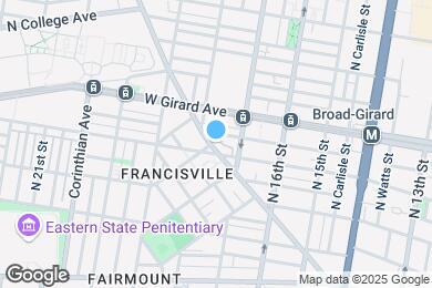 Map image of the property - 1721 Ridge Ave