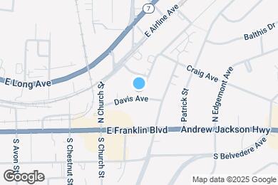Map image of the property - Gastonia Groves Apartment