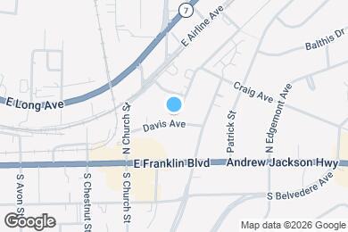 Map image of the property - Gastonia Groves Apartments