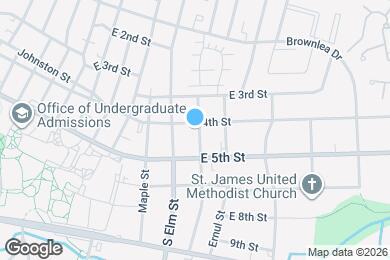 Map image of the property - 1708 E 4th St