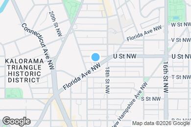 Map image of the property - 1825 Florida Ave NW