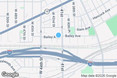 Map image of the property - 4109 Bailey Ave