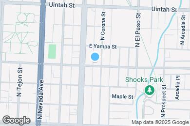 Map image of the property - 420 E Cache La Poudre St