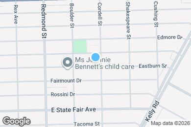 Map image of the property - This beautifully updated 3-bedroom, 1-bath single-family home is ready for move-in!