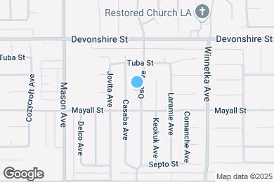 Map image of the property - 10131 Oso Ave