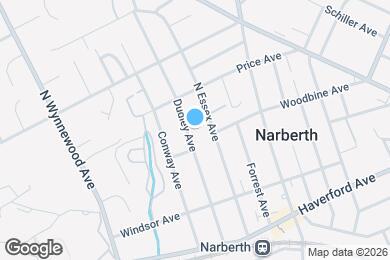Map image of the property - Narberth Hall