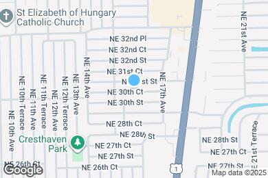 Map image of the property - 1573 NE 30th Ct